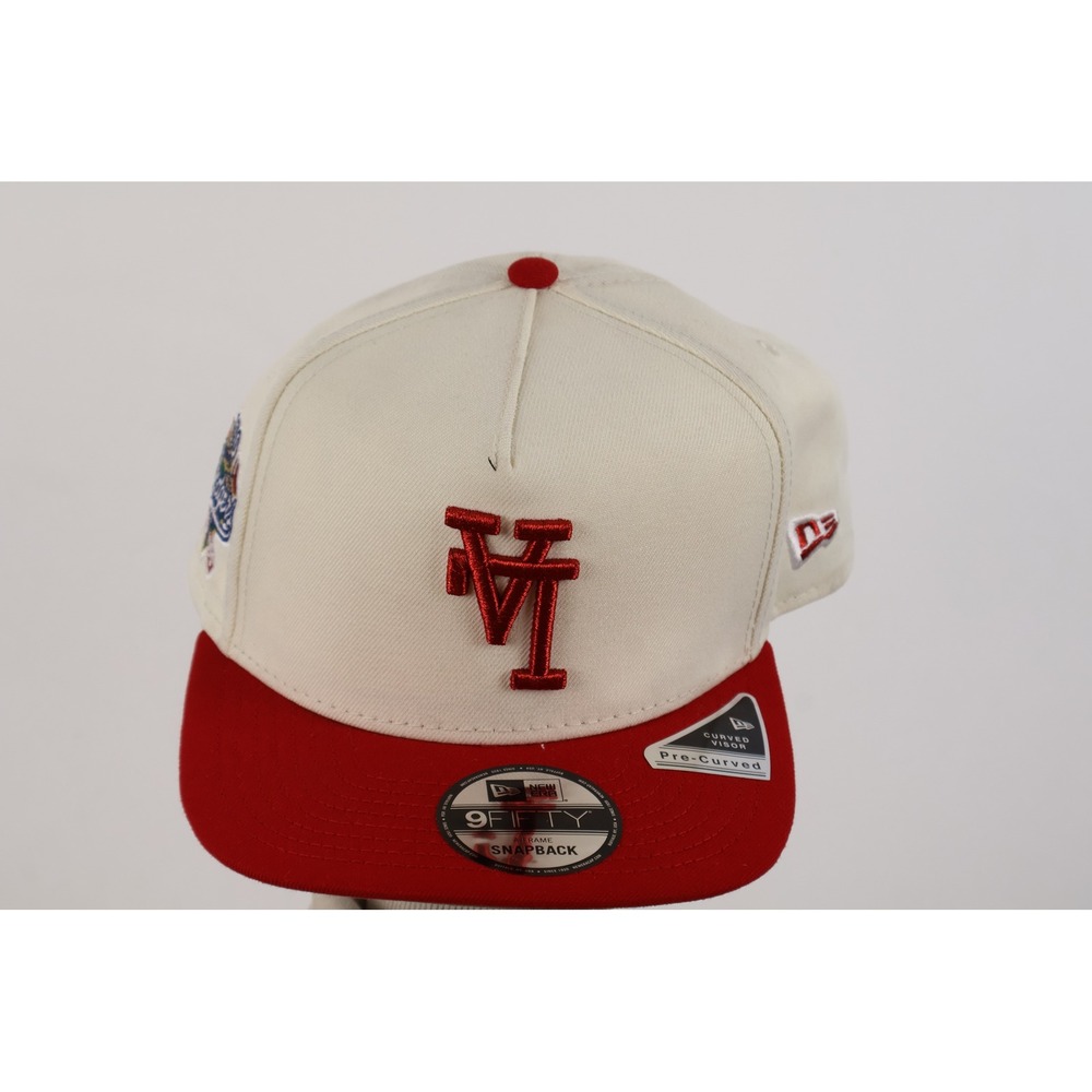 New Era Hat 9FIFTY A-Frame Dodgers Chrome Red Upside Down OSFA NWT